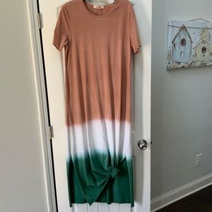 Tri-color Maxi dress